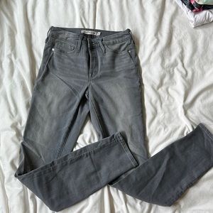Athleta gray skinny jeans
